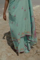 Flamingo Jamdani Saree - CiceroniSareeGulmohar Calcutta