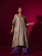 Flamingo Tunic in Grey - CiceroniKurta, Festive WearStoique