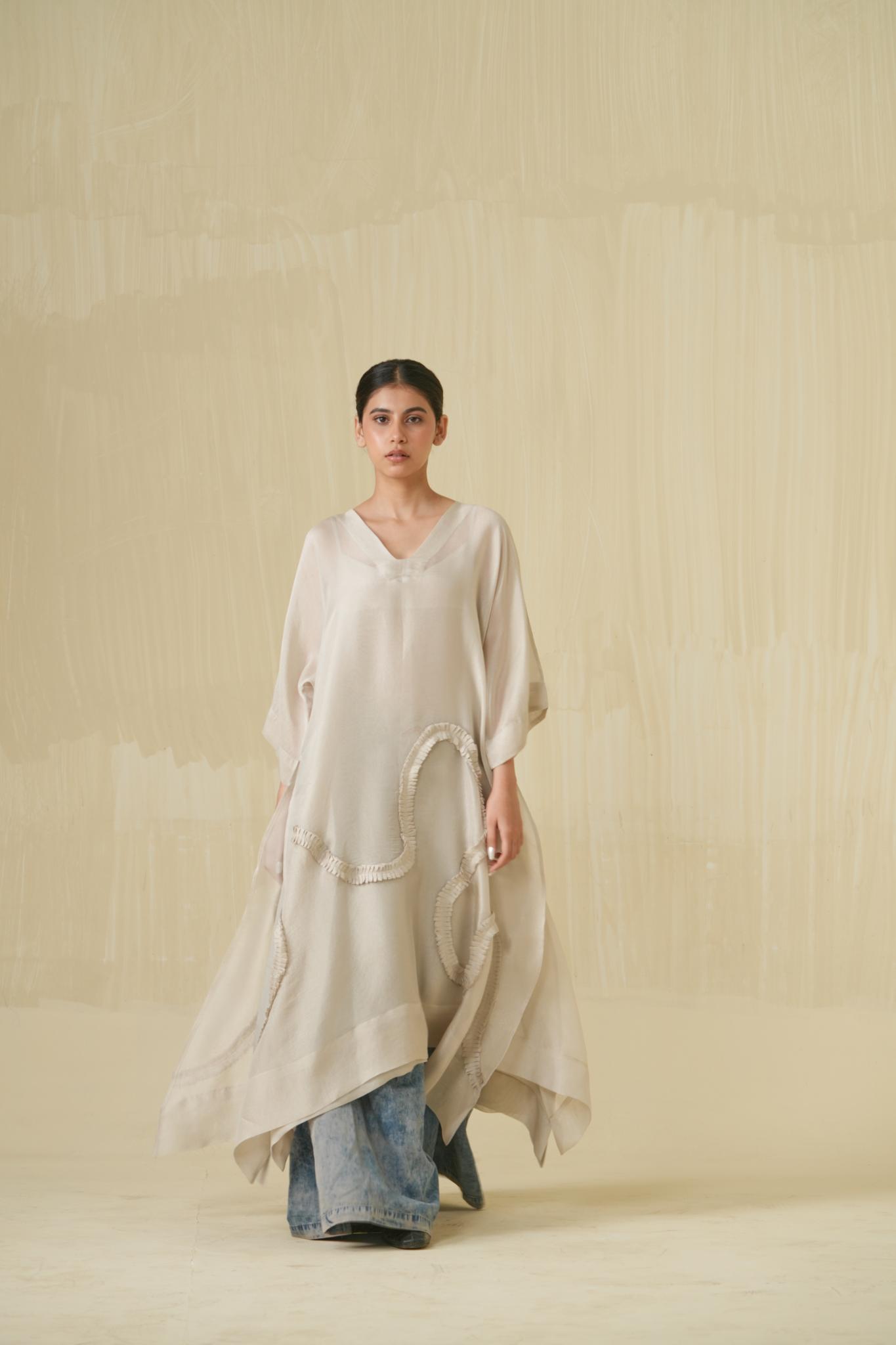 Flamingo Tunic - Silver - CiceroniTunicsStoique