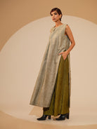 Flip Tunic - Taupe - CiceroniKurta, Festive WearStoique