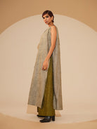 Flip Tunic - Taupe - CiceroniKurta, Festive WearStoique