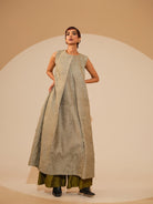 Flip Tunic - Taupe - CiceroniKurta, Festive WearStoique