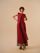 Flip Tunic - Tomato Red - CiceroniKurta, Festive WearStoique