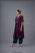 Flor Set - Deep Plum - CiceroniKurta Set, Festive WearRaga & Co.