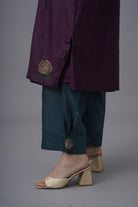 Flor Set - Deep Plum - CiceroniKurta Set, Festive WearRaga & Co.