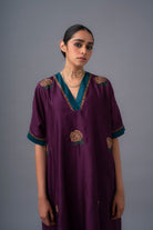 Flor Set - Deep Plum - CiceroniKurta Set, Festive WearRaga & Co.