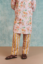 Flora Co - Linen Men's Classic Kurta Set - CiceroniKurta SetSaphed