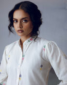 Flora Shirt - White - CiceroniWomen ShirtsGulmohar Calcutta