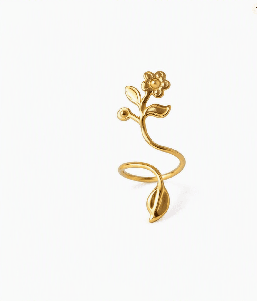 Flora Swirl Nail Ring - CiceroniNail RingKalon Art Jewellery