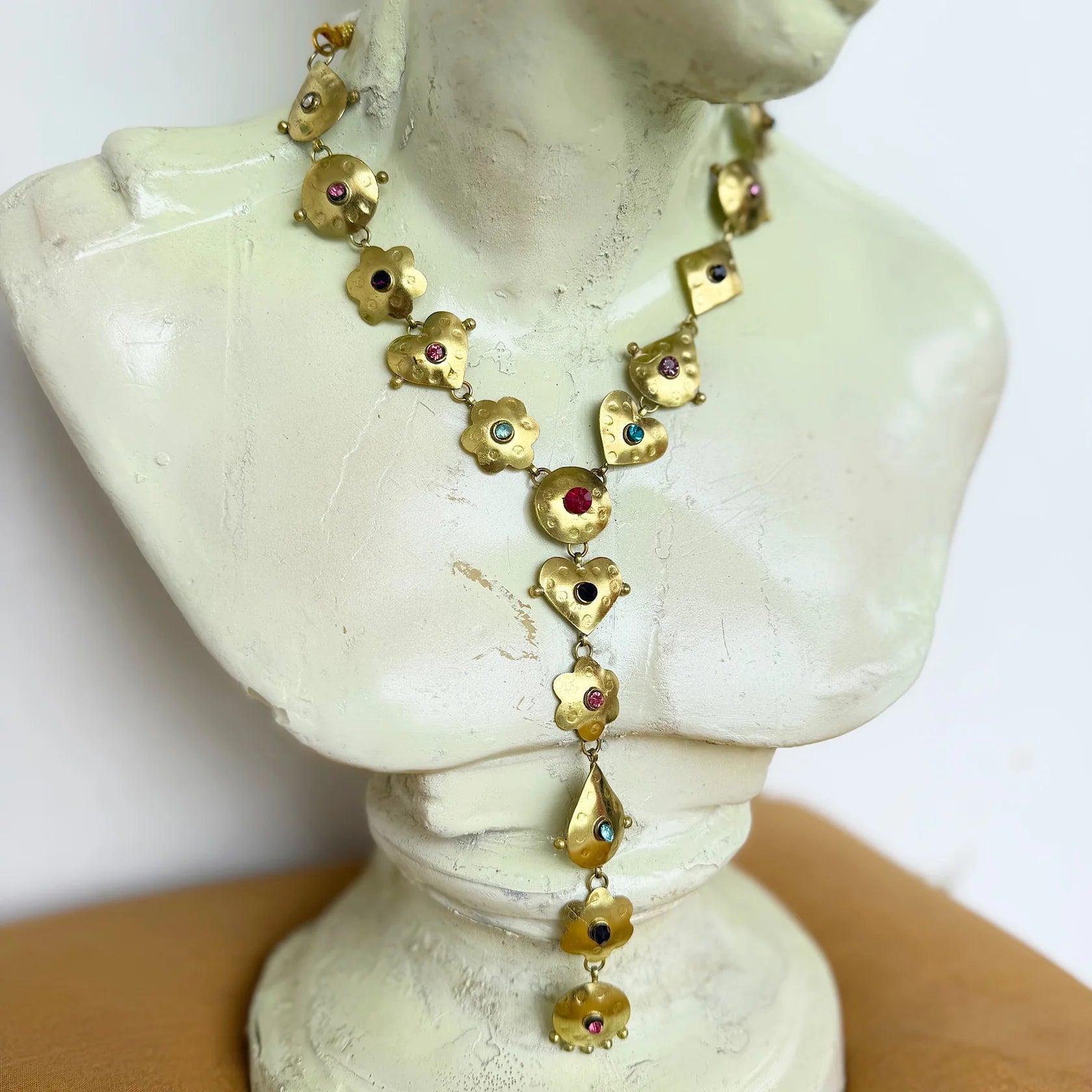 Floral Tie Necklace - CiceroniNeckpieceBy Nirjari