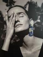 Flores Rectangular Danglers - CiceroniEarringsShivaani Vaishnavi