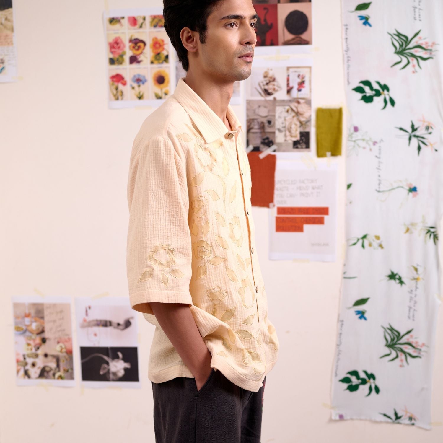 Florique Beige Shirt - CiceroniShirtDoodlage