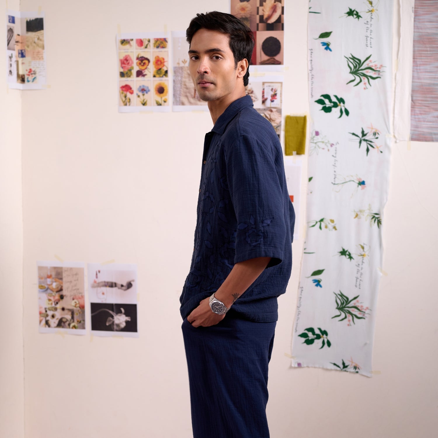 Florique Navy Shirt - CiceroniMen ShirtsDoodlage