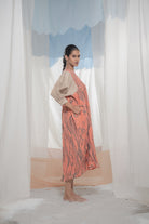 Flow Terrain Dress - CiceroniDressesAmoda - Essence Of India