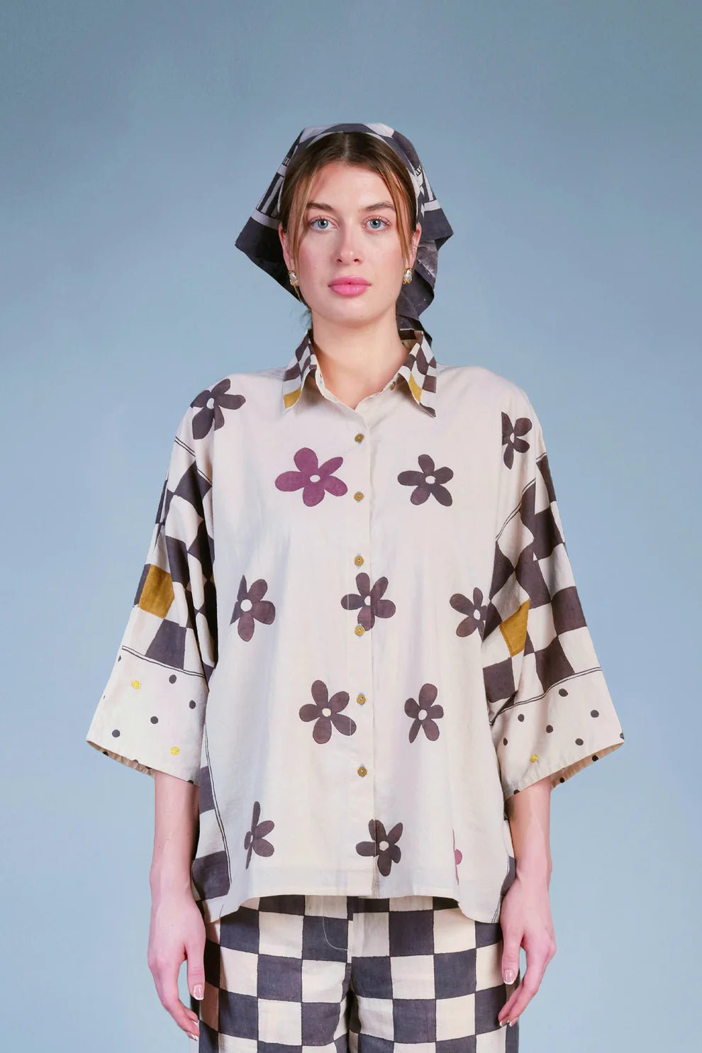 Flower Pressed in Pages Shirt - CiceroniWomen ShirtsNambi - Kai