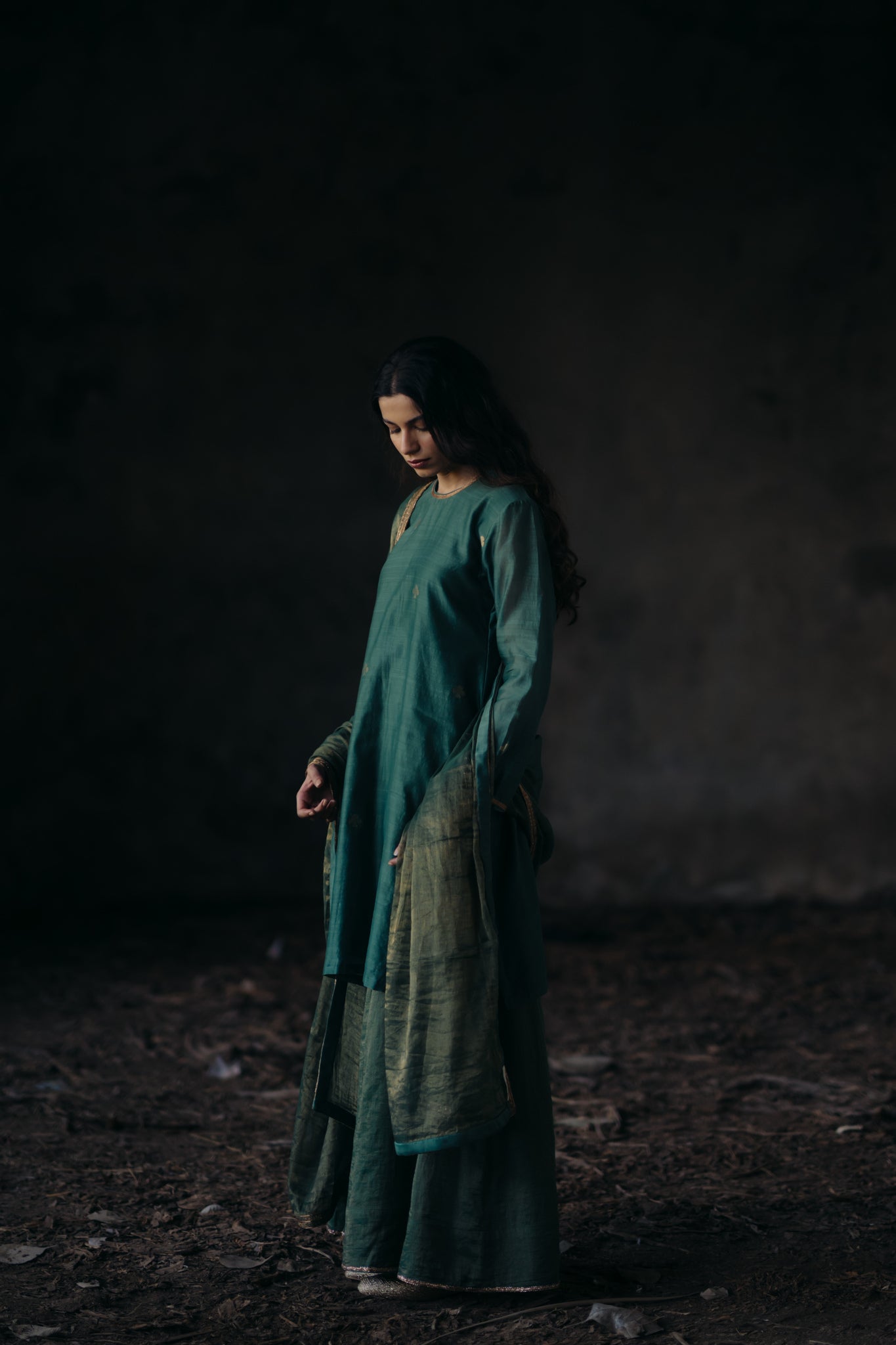 Flowers & Moon Set - CiceroniKurta Set, Festive WearKajal Agarwal