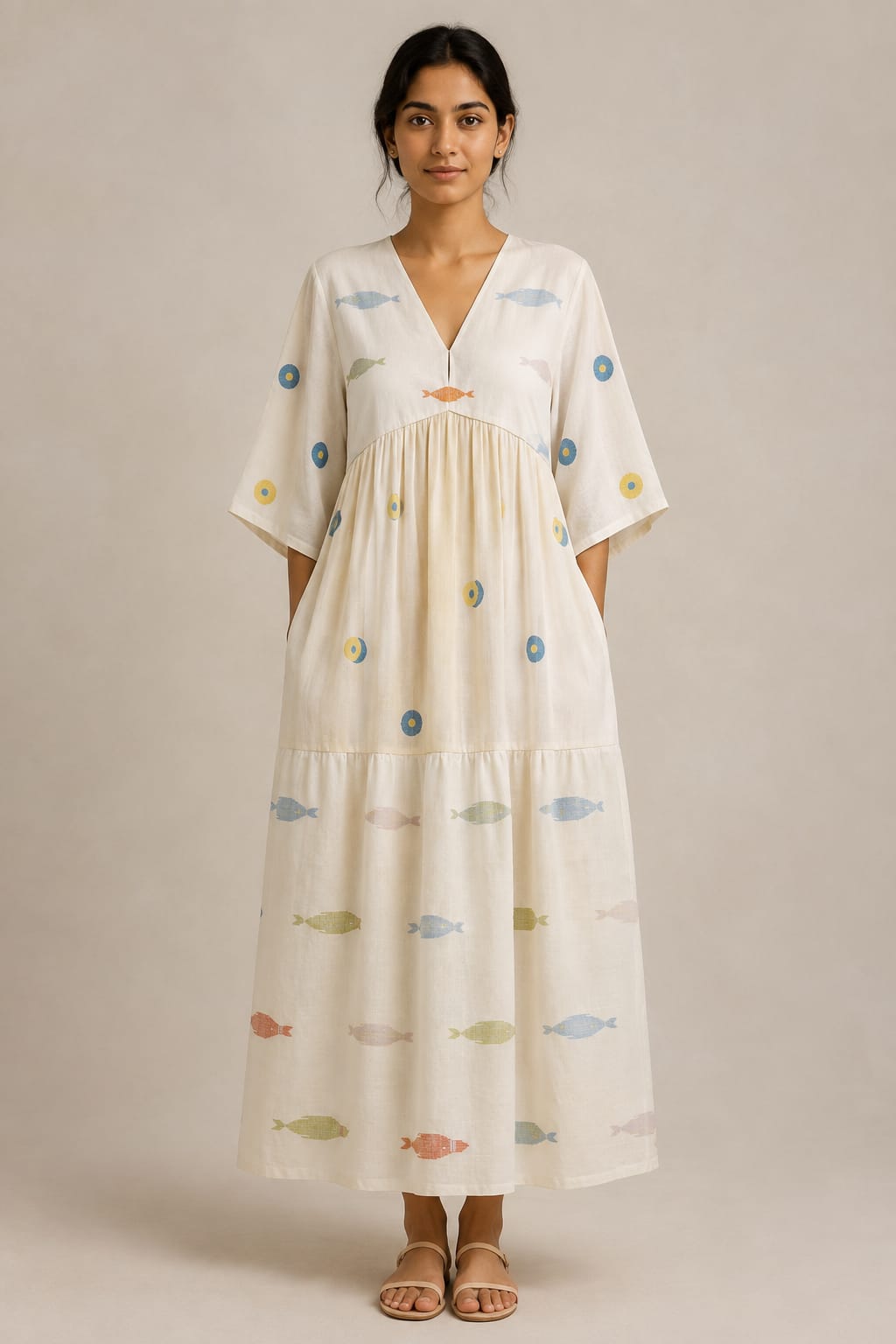 Flying Fish V Tier Dress - CiceroniDressesBhomra