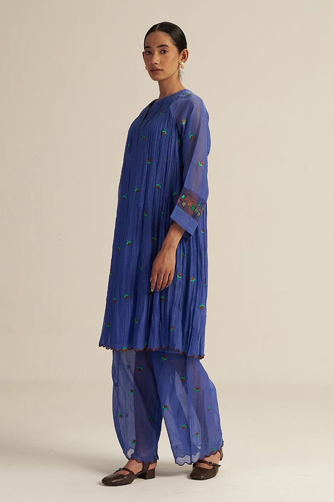 Folio Set - Blue - CiceroniKurta Set, Festive WearGaach