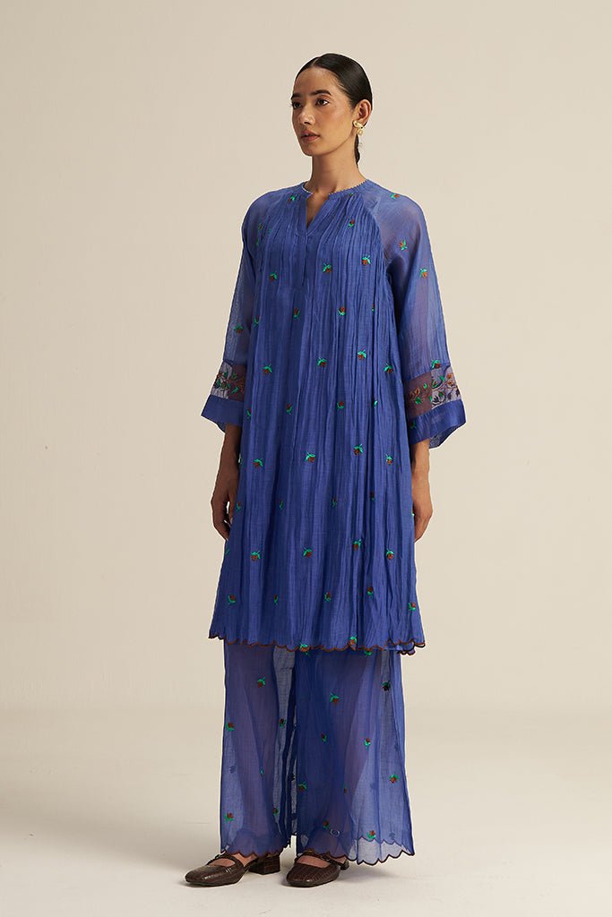 Folio Set - Blue - CiceroniKurta Set, Festive WearGaach