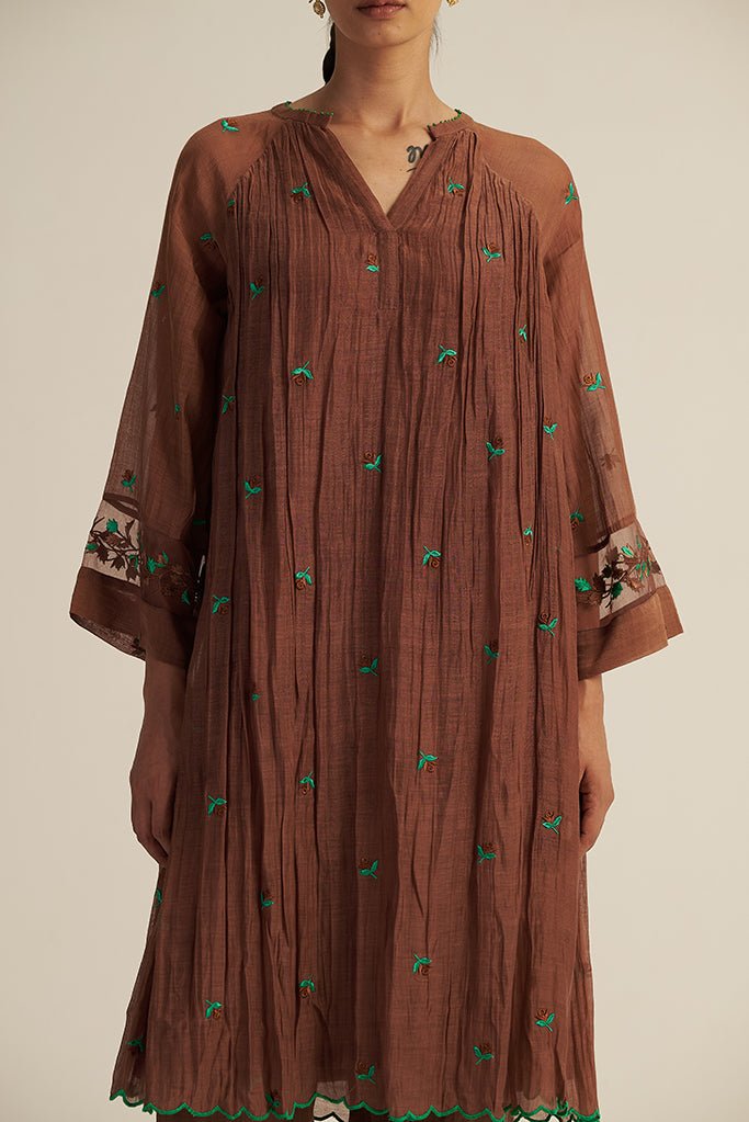 Folio Set - Brown - CiceroniKurta Set, Festive WearGaach