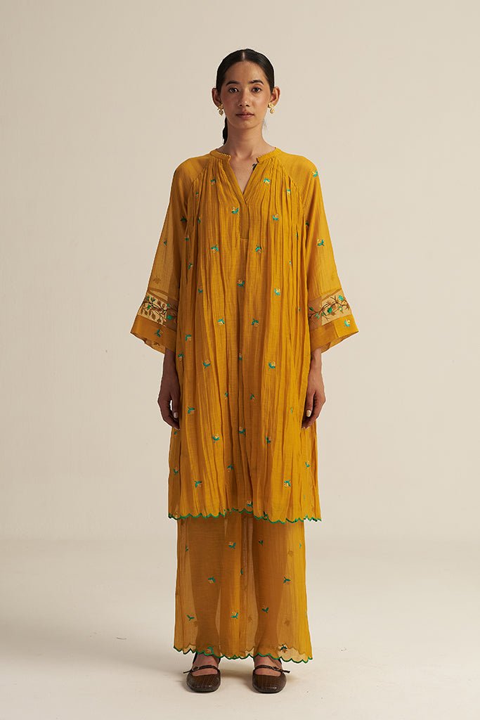 Folio Set - Mustard - CiceroniKurta Set, Festive WearGaach