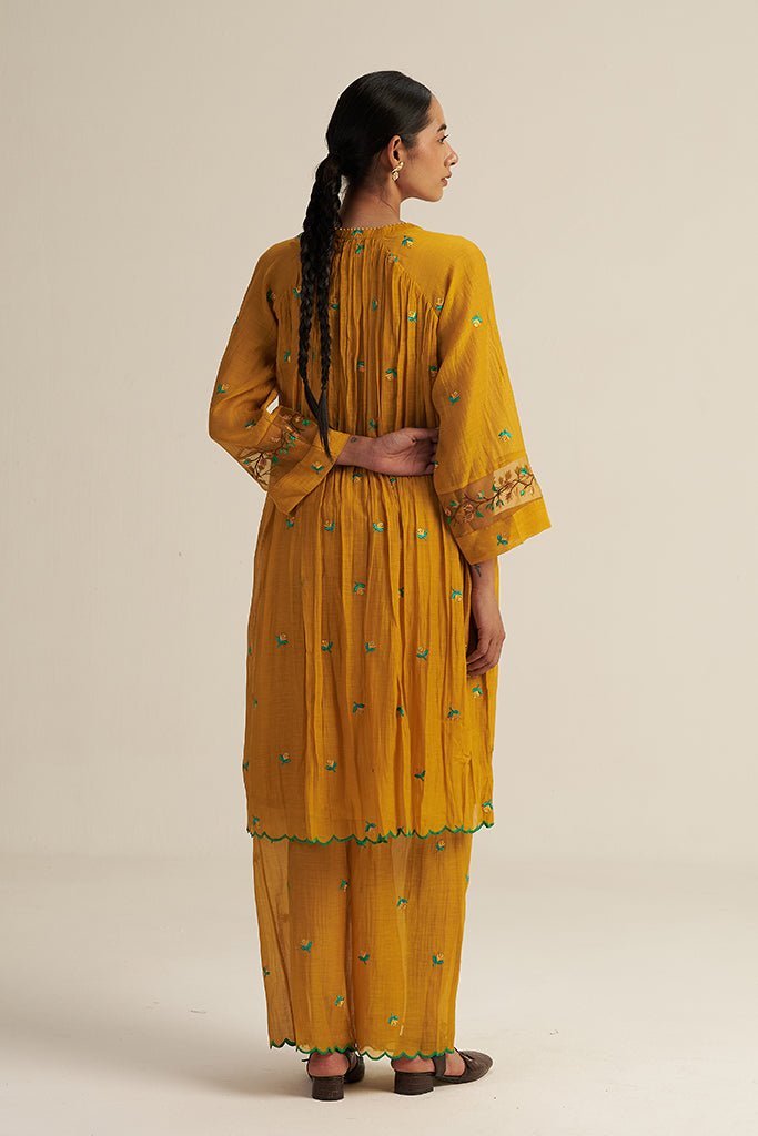 Folio Set - Mustard - CiceroniKurta Set, Festive WearGaach