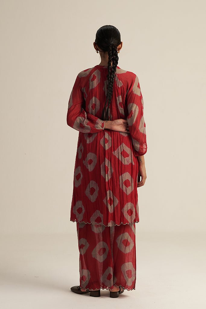 Folio Set - Red Bandhani - CiceroniCo-ord SetGaach