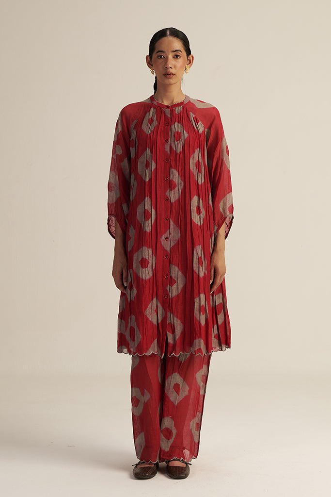 Folio Set - Red Bandhani - CiceroniCo-ord SetGaach
