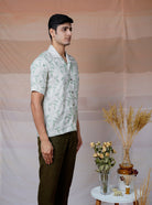 Forest Fern - Hand Embroidered Unisex Linen Shirt - CiceroniShirtsCultura Studio