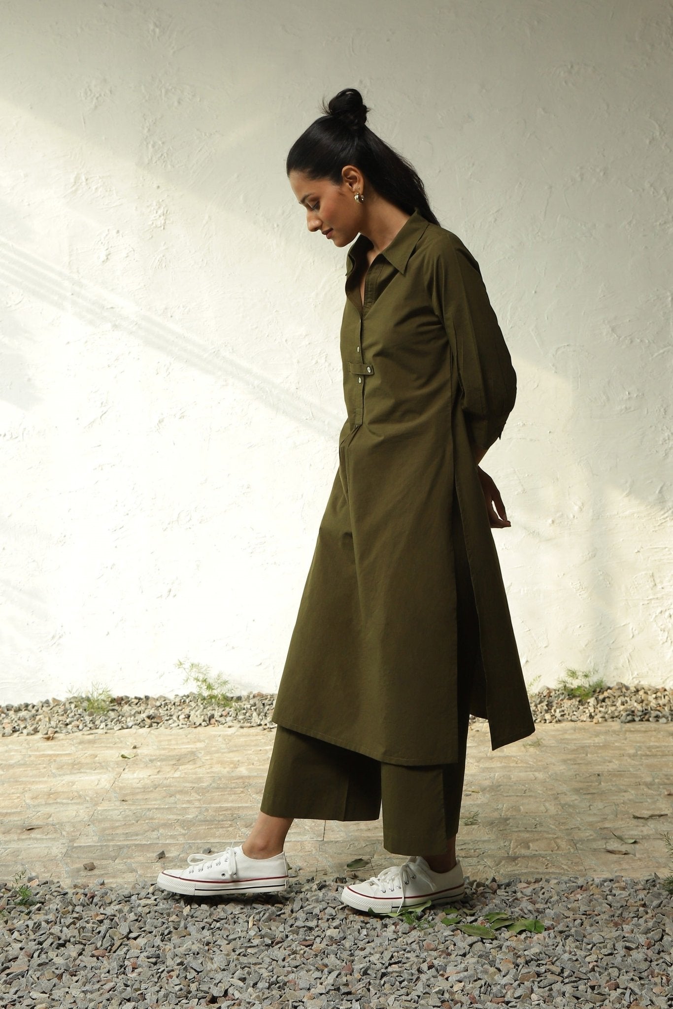 Forest Green Tunic Set - CiceroniKurta SetsCanoopi