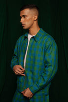 Forest Linen Bomber Jacket - CiceroniJacketsSaphed