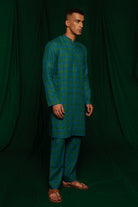 Forest Linen Men's Kurta Set - CiceroniKurta Set, Festive WearSaphed