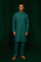 Forest Linen Men's Kurta Set - CiceroniKurta Set, Festive WearSaphed