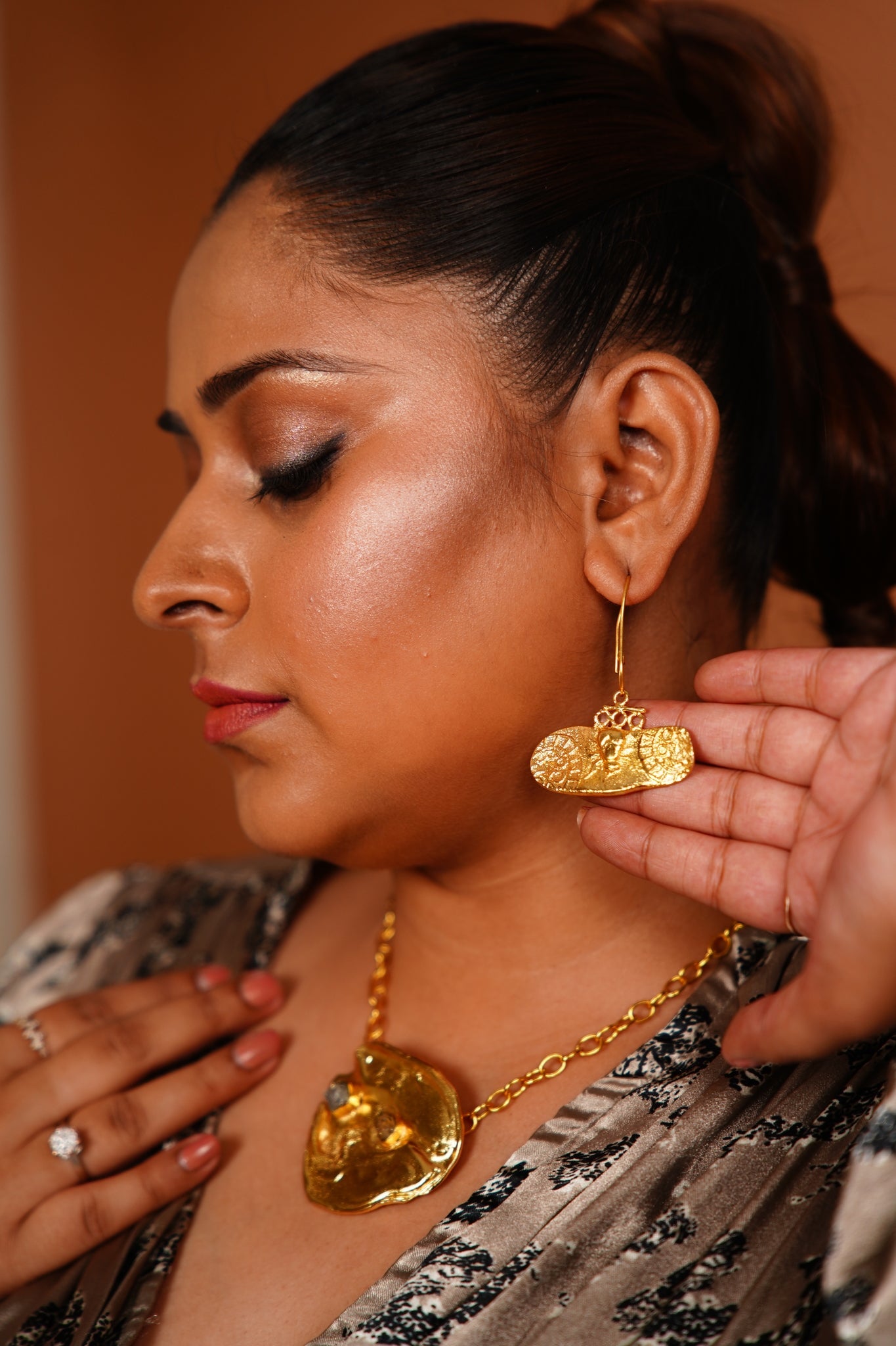 Fossil Danglers - Elongated - CiceroniStudsStudio Kassa