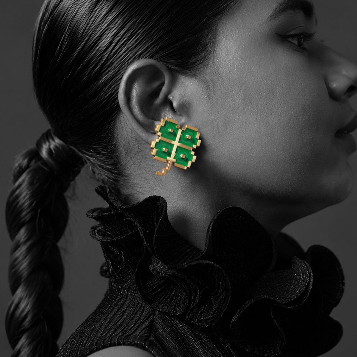 Four Leaf Clover Large Earrings - CiceroniEarringsNO.NA.MÈ