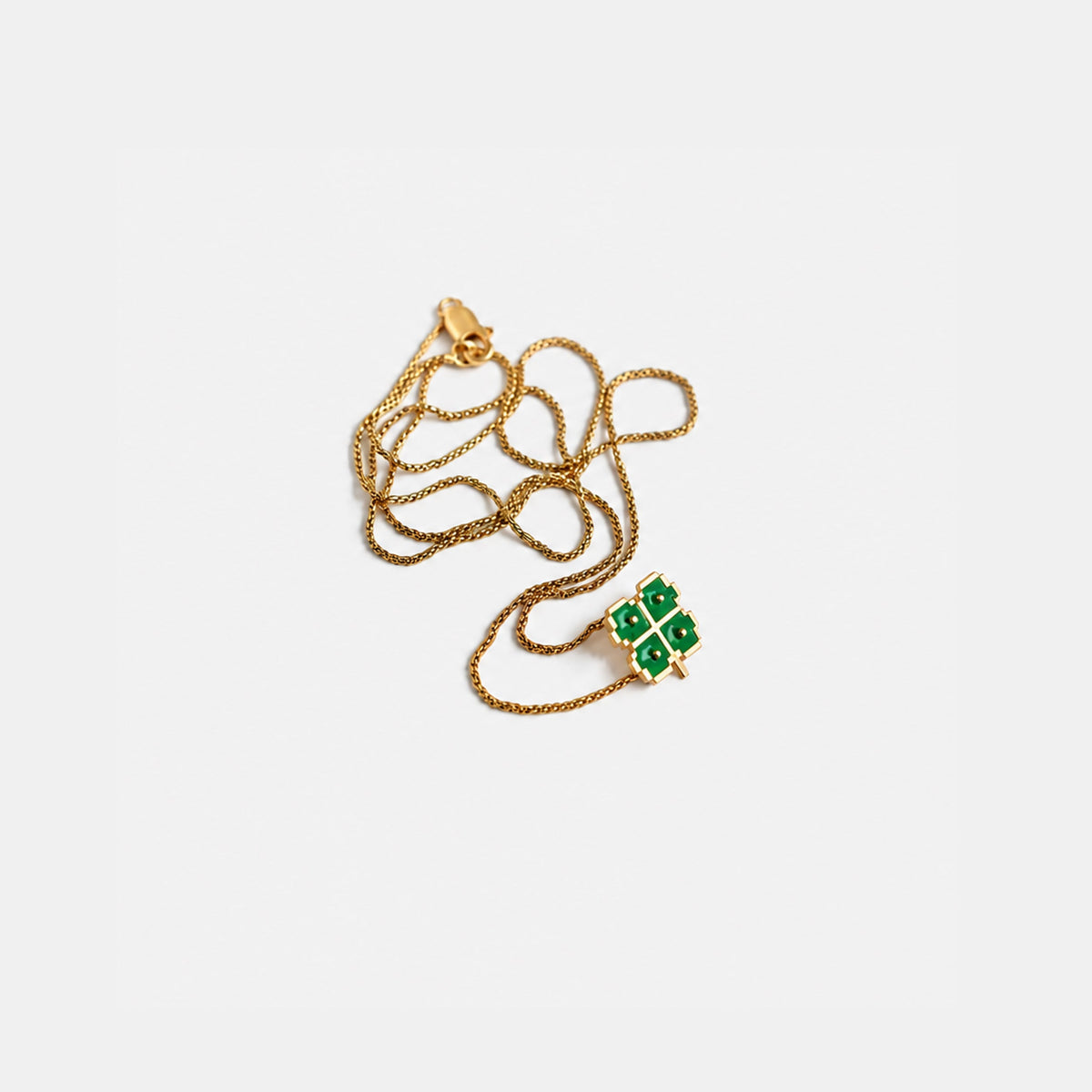 Four Leaf Clover Pendant and Chain - CiceroniNeckpieceNO.NA.MÈ