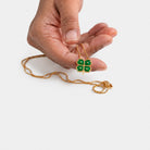 Four Leaf Clover Pendant and Chain - CiceroniNeckpieceNO.NA.MÈ