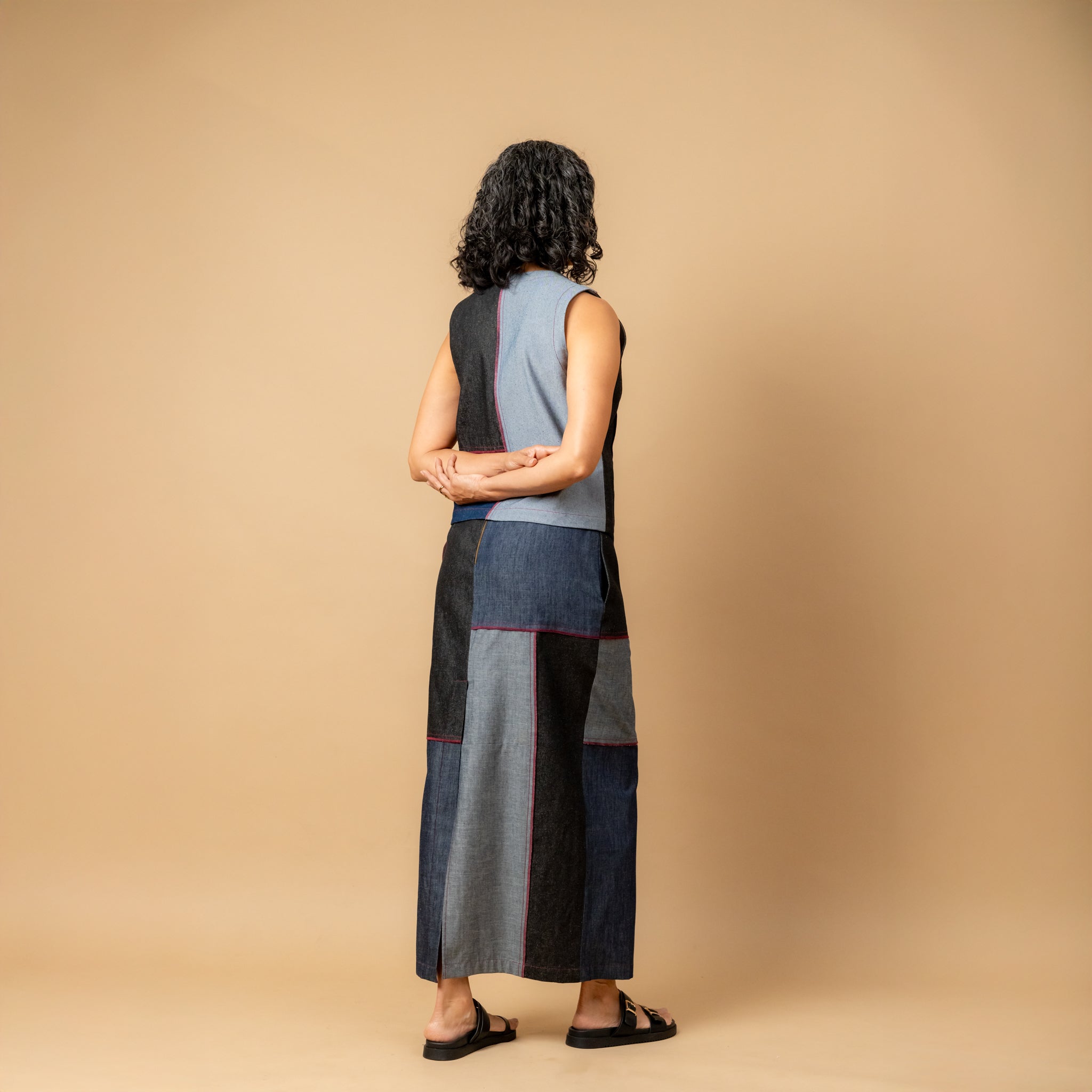 Francis Denim Patch Waistcoat - CiceroniWaistcoatDoodlage