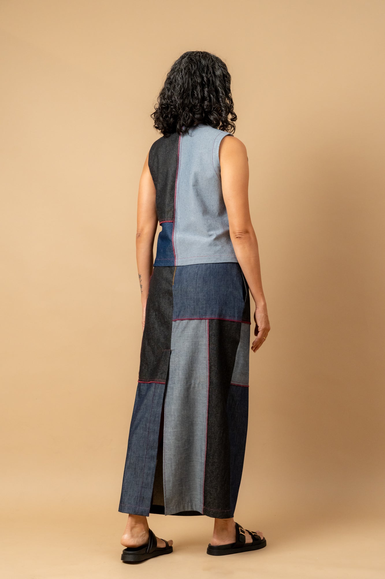 Francis Denim Patch Waistcoat - CiceroniWaistcoatDoodlage