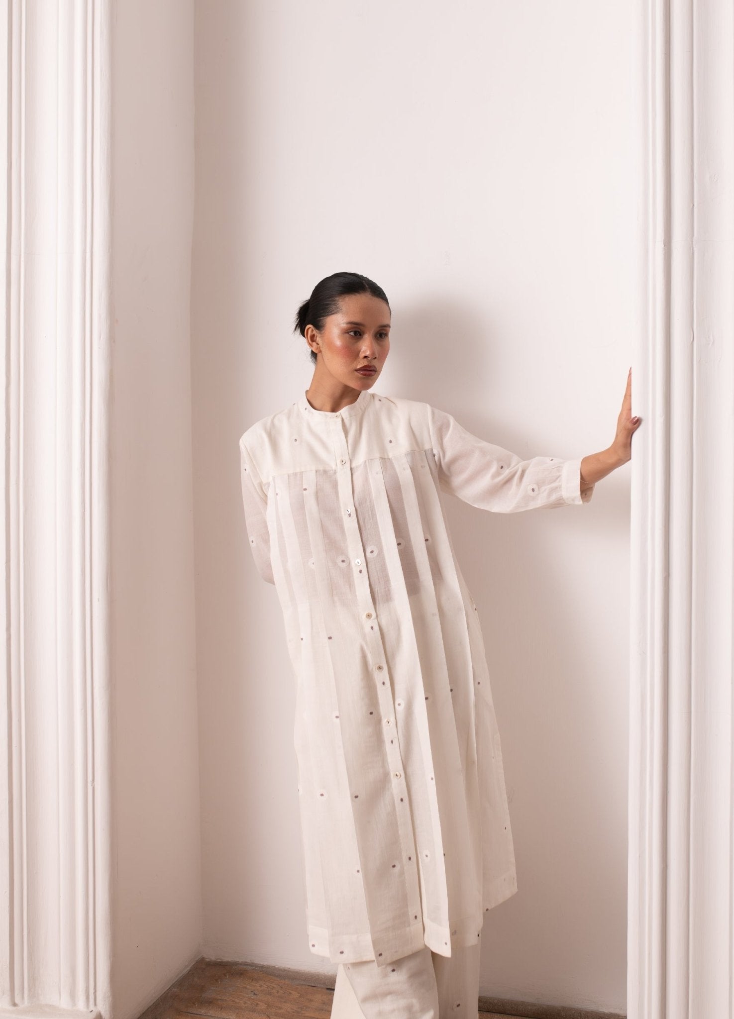 Frida Co - ord Set - Soft White - CiceroniKurta Set, Everyday WearHiranya
