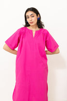 Fuchsia Tunic Co - ord Set - CiceroniKurta Set, Everyday WearSilai Studio