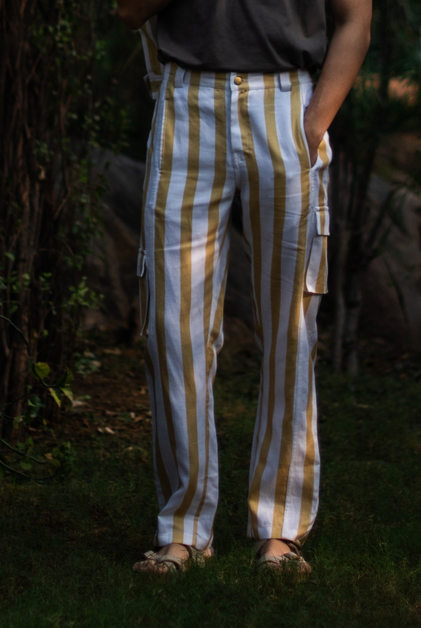 Fuji Worker Pants - Yellow Stripe - CiceroniPantsThe Terra Tribe