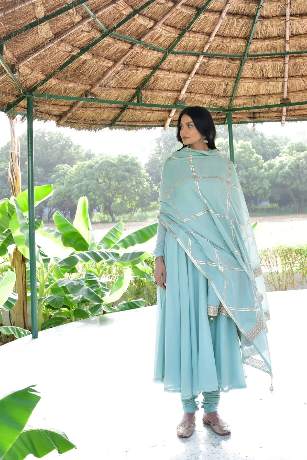 Gagan Paavni Anarkali Set - CiceroniKurta Set, Festive WearOmaana