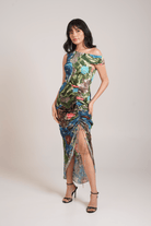 Gaia Ruched Dress - CiceroniDressesAdvait
