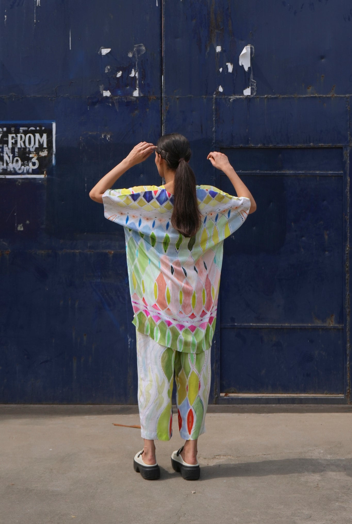 Garden Co - ord Set In Athangudi Pastel Print - CiceroniCo - ord SetNIKYTA