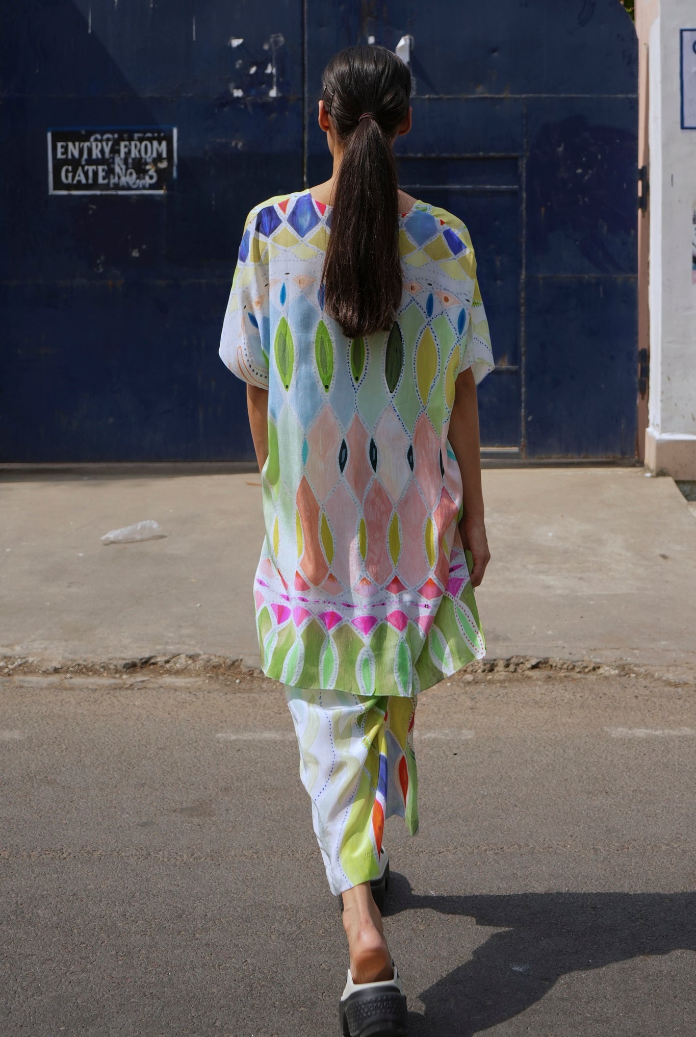 Garden Co - ord Set In Athangudi Pastel Print - CiceroniCo - ord SetNIKYTA