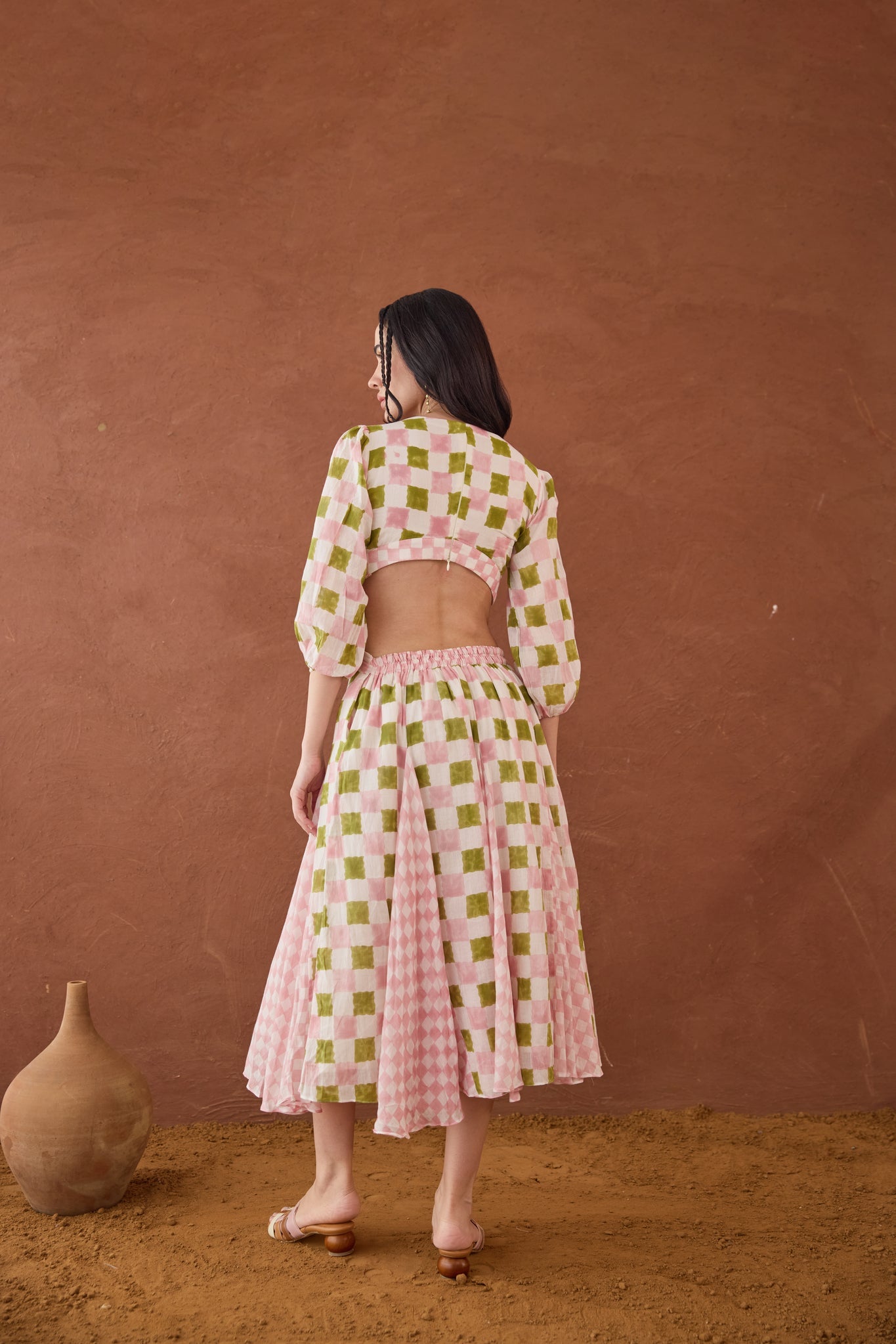 Gardenia Gingham Dress - CiceroniDressesTaro