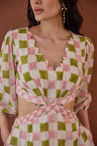 Gardenia Gingham Dress - CiceroniDressesTaro