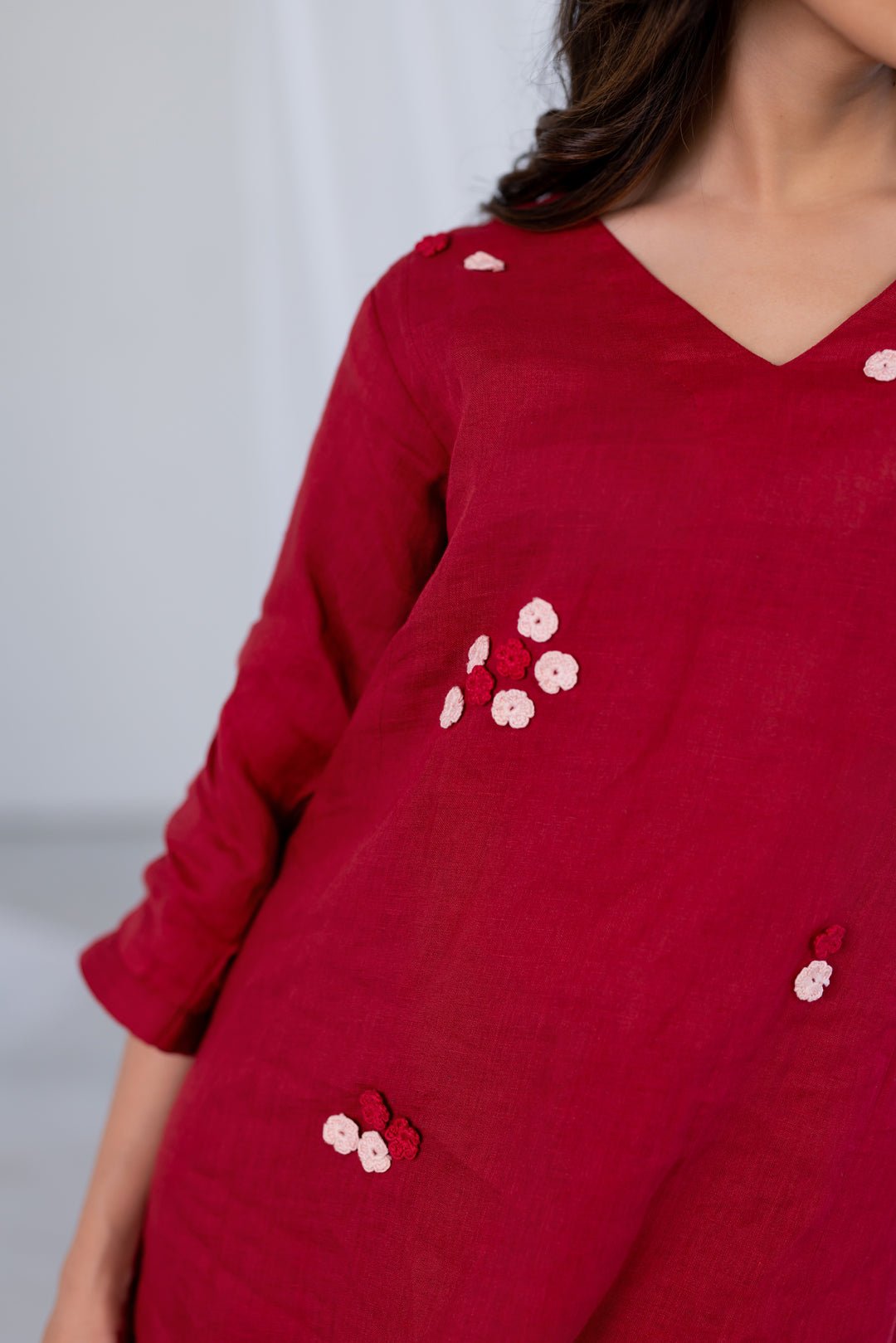 Garnet Blossom Kurta Set - CiceroniKurta Set, Everyday WearSilai Studio