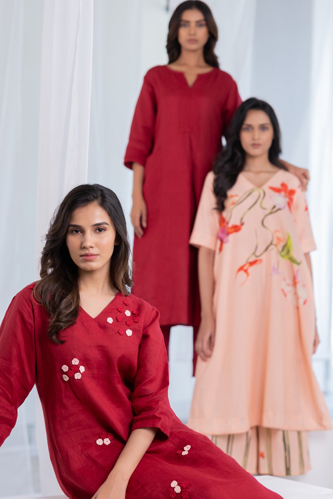 Garnet Blossom Kurta Set - CiceroniKurta Set, Everyday WearSilai Studio